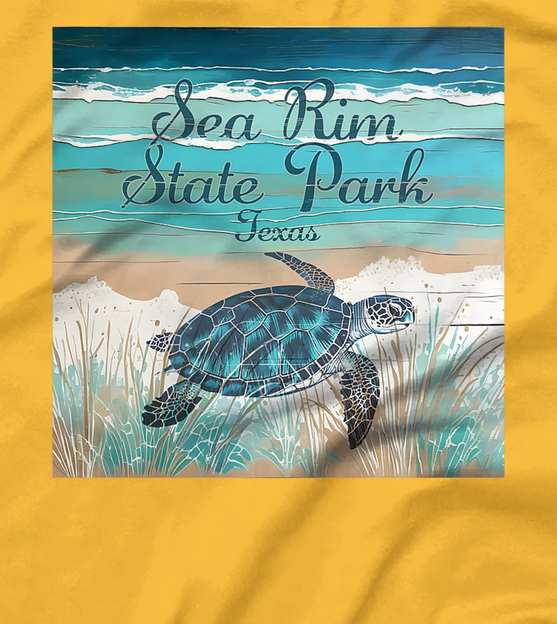 Sea Rim State Park Texas Sea Turtle Beach Coastal Decor Premium T-Shirt