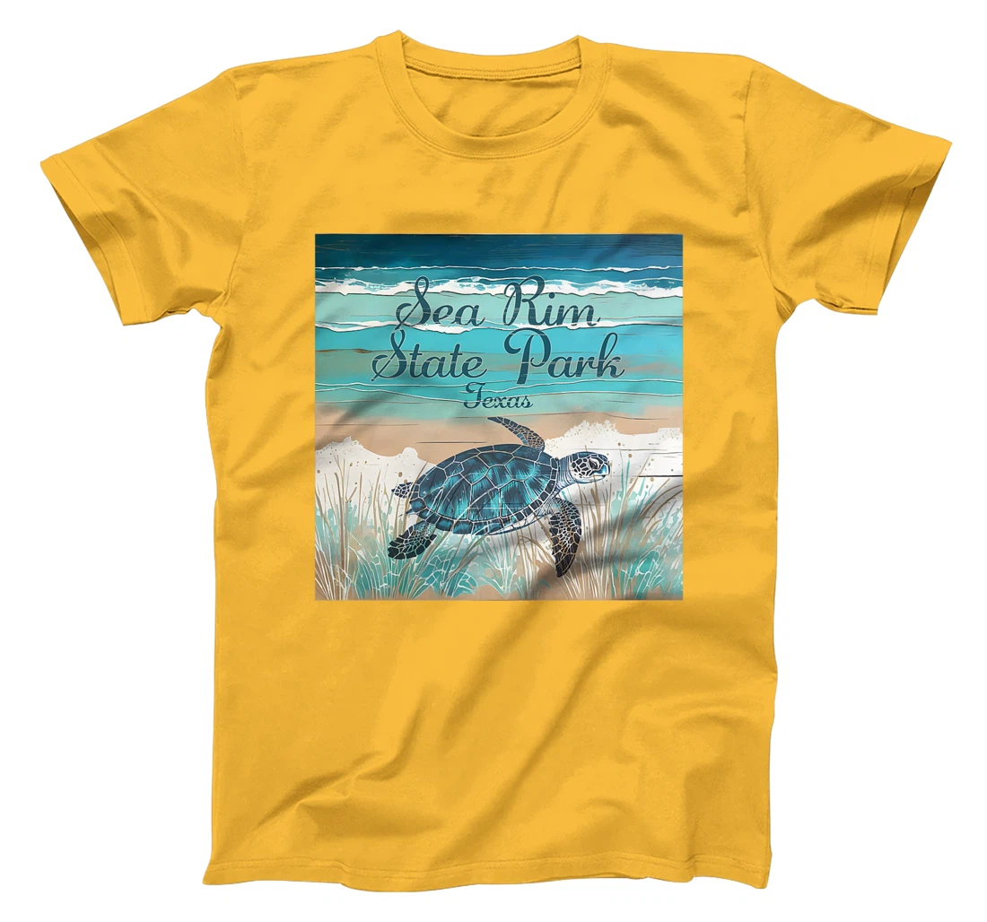 Sea Rim State Park Texas Sea Turtle Beach Coastal Decor Premium T-Shirt