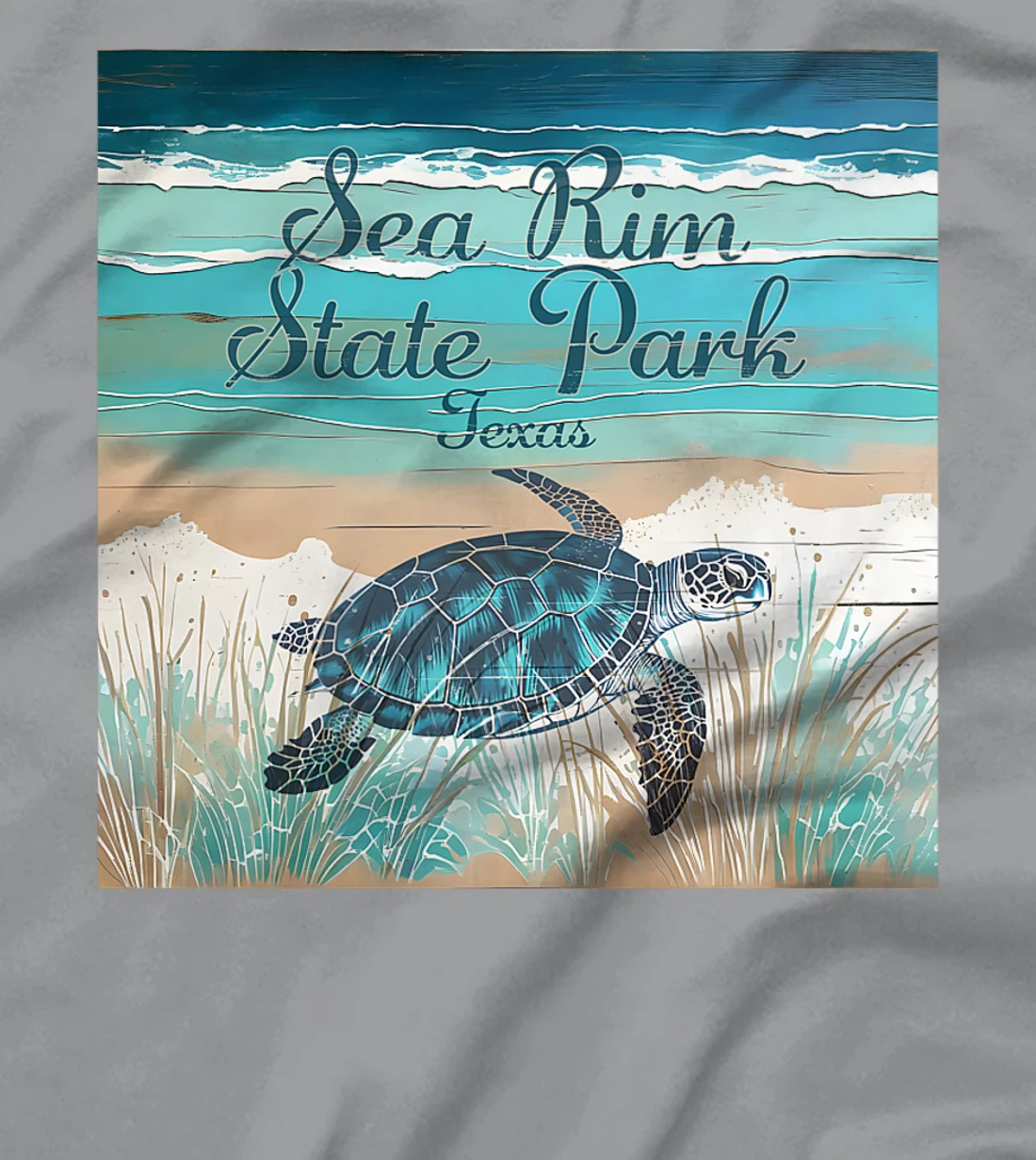 Sea Rim State Park Texas Sea Turtle Beach Coastal Decor Premium T-Shirt
