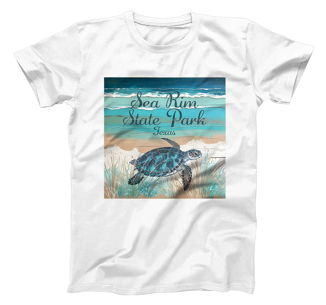 Sea Rim State Park Texas Sea Turtle Beach Coastal Decor Premium T-Shirt