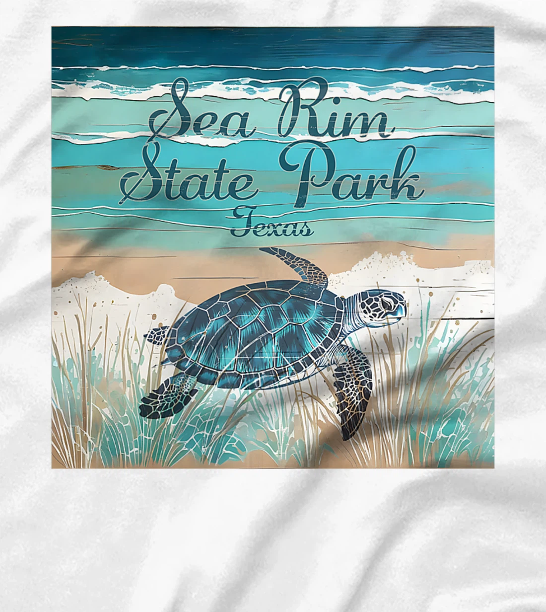 Sea Rim State Park Texas Sea Turtle Beach Coastal Decor Premium T-Shirt
