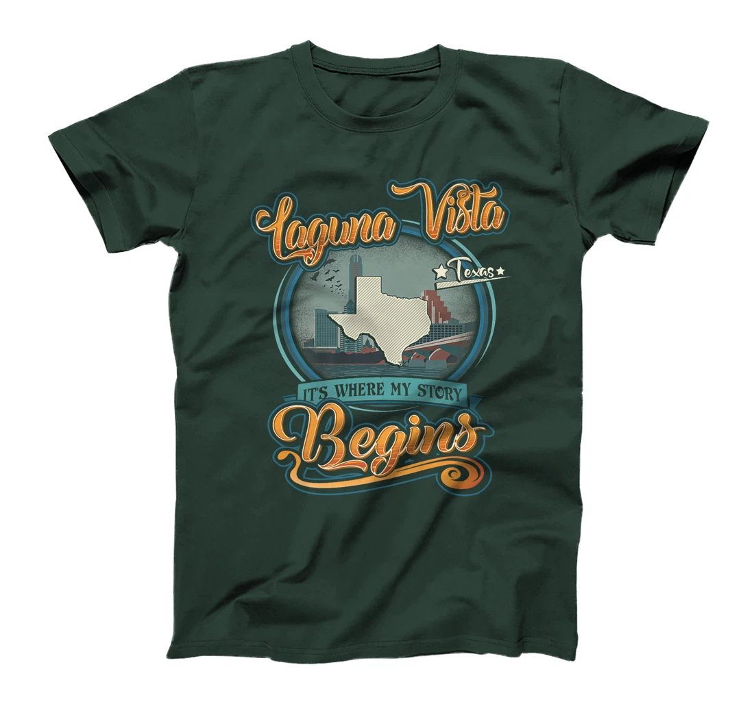 Womens Laguna Vista Texas Hometown Where My Story Begins T-Shirt