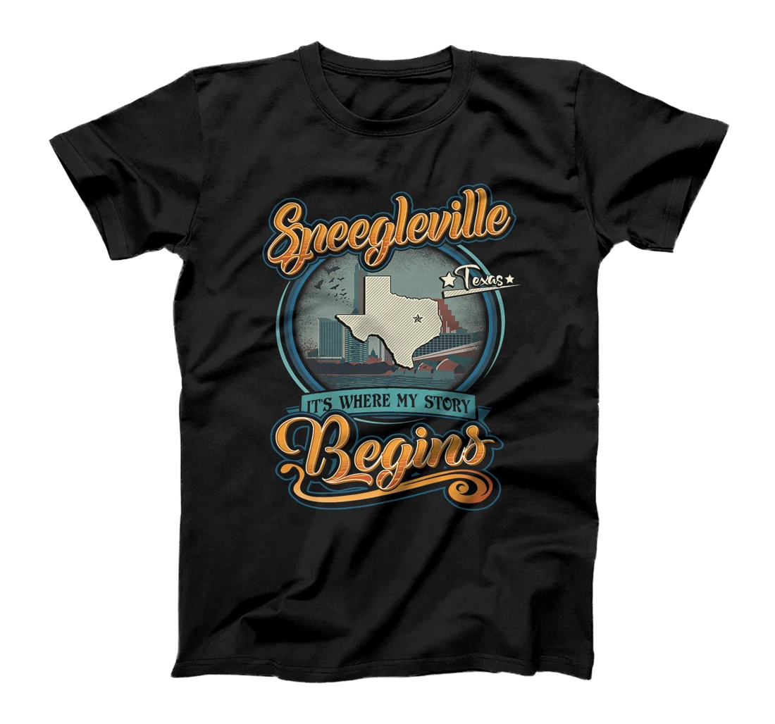 Vintage Speegleville Texas Hometown My Story Begins Premium T-Shirt
