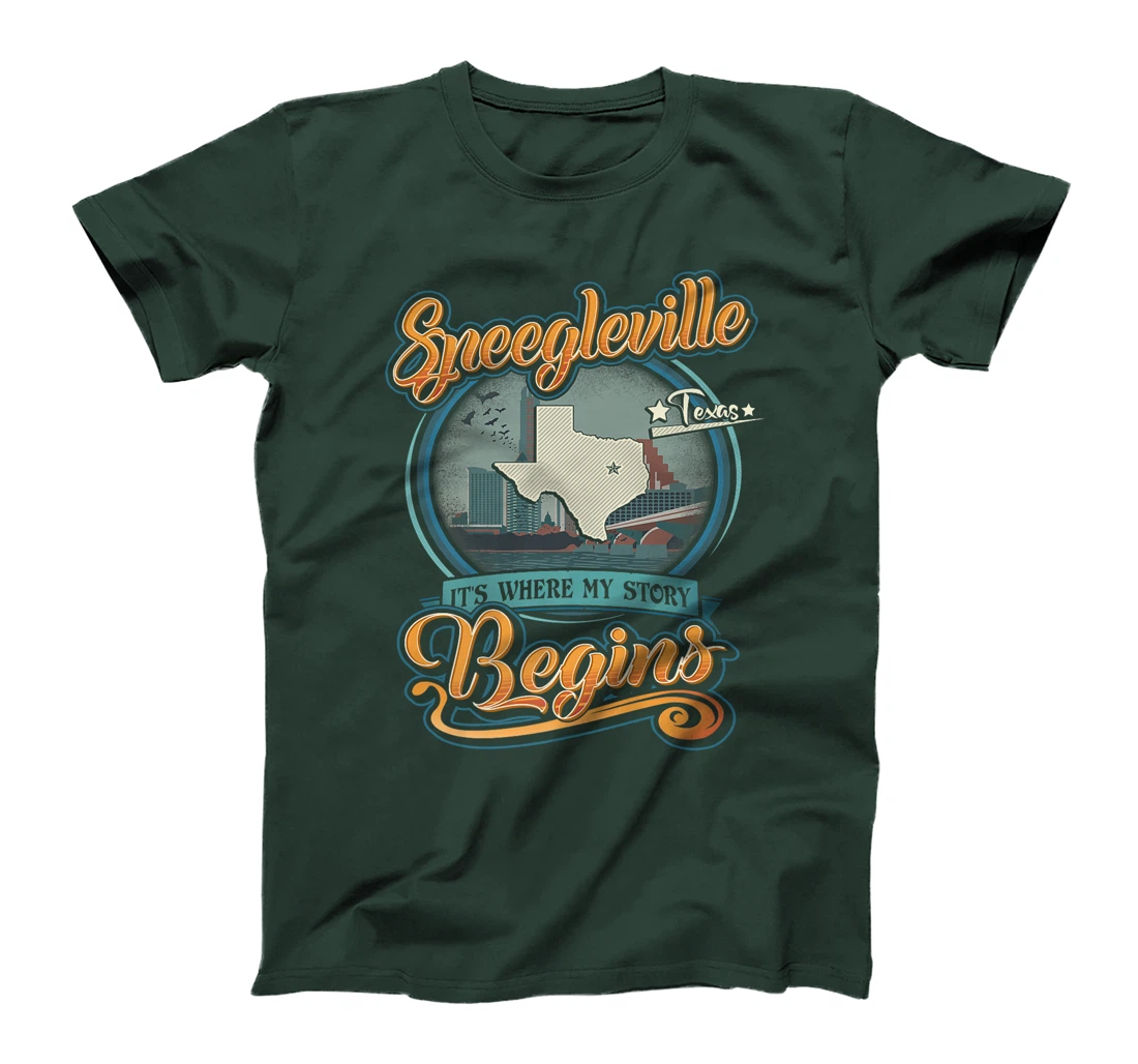 Vintage Speegleville Texas Hometown My Story Begins Premium T-Shirt