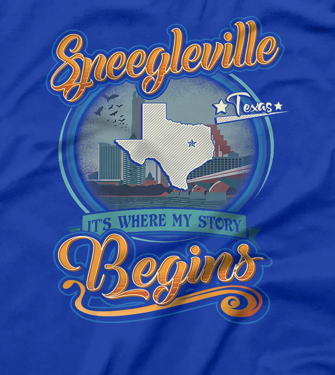 Vintage Speegleville Texas Hometown My Story Begins Premium T-Shirt