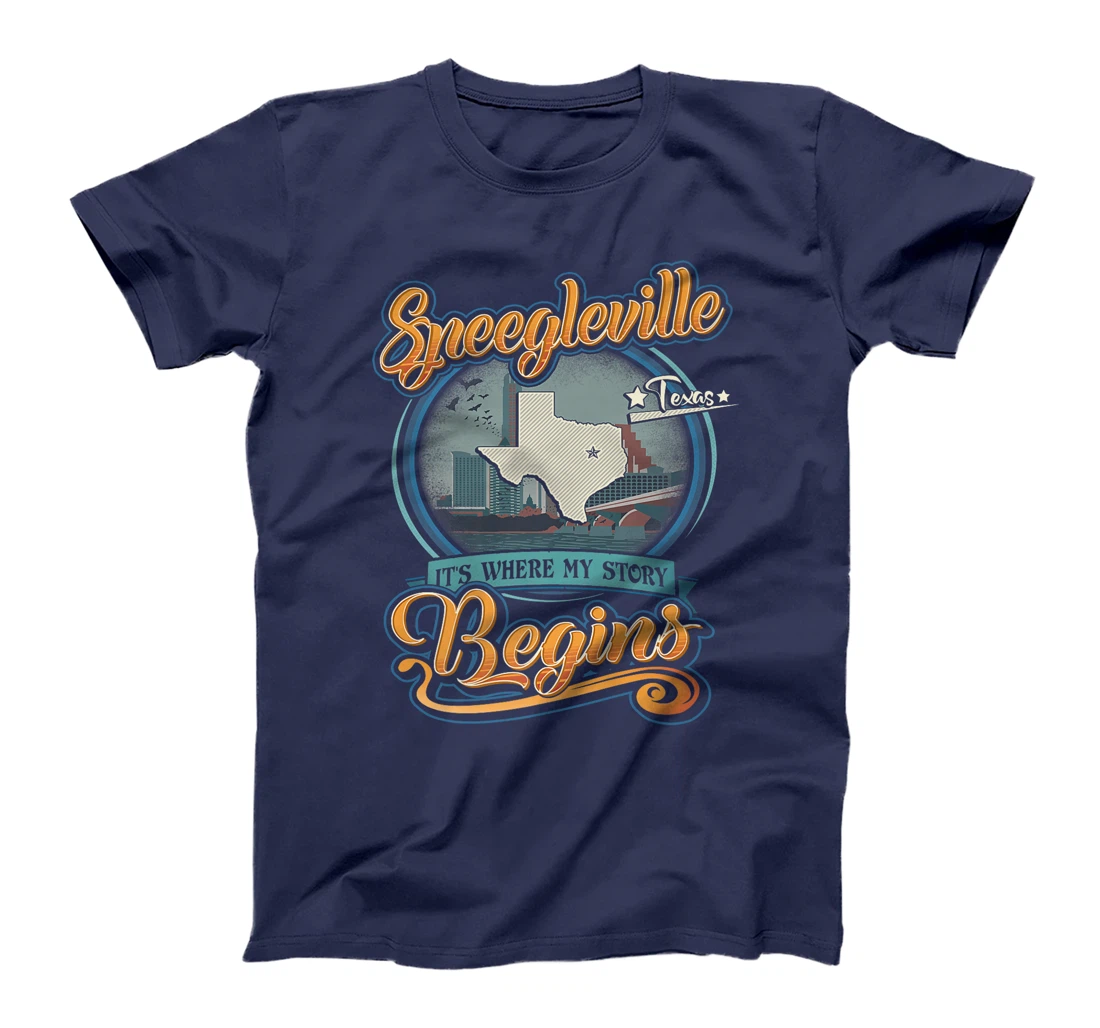 Vintage Speegleville Texas Hometown My Story Begins Premium T-Shirt