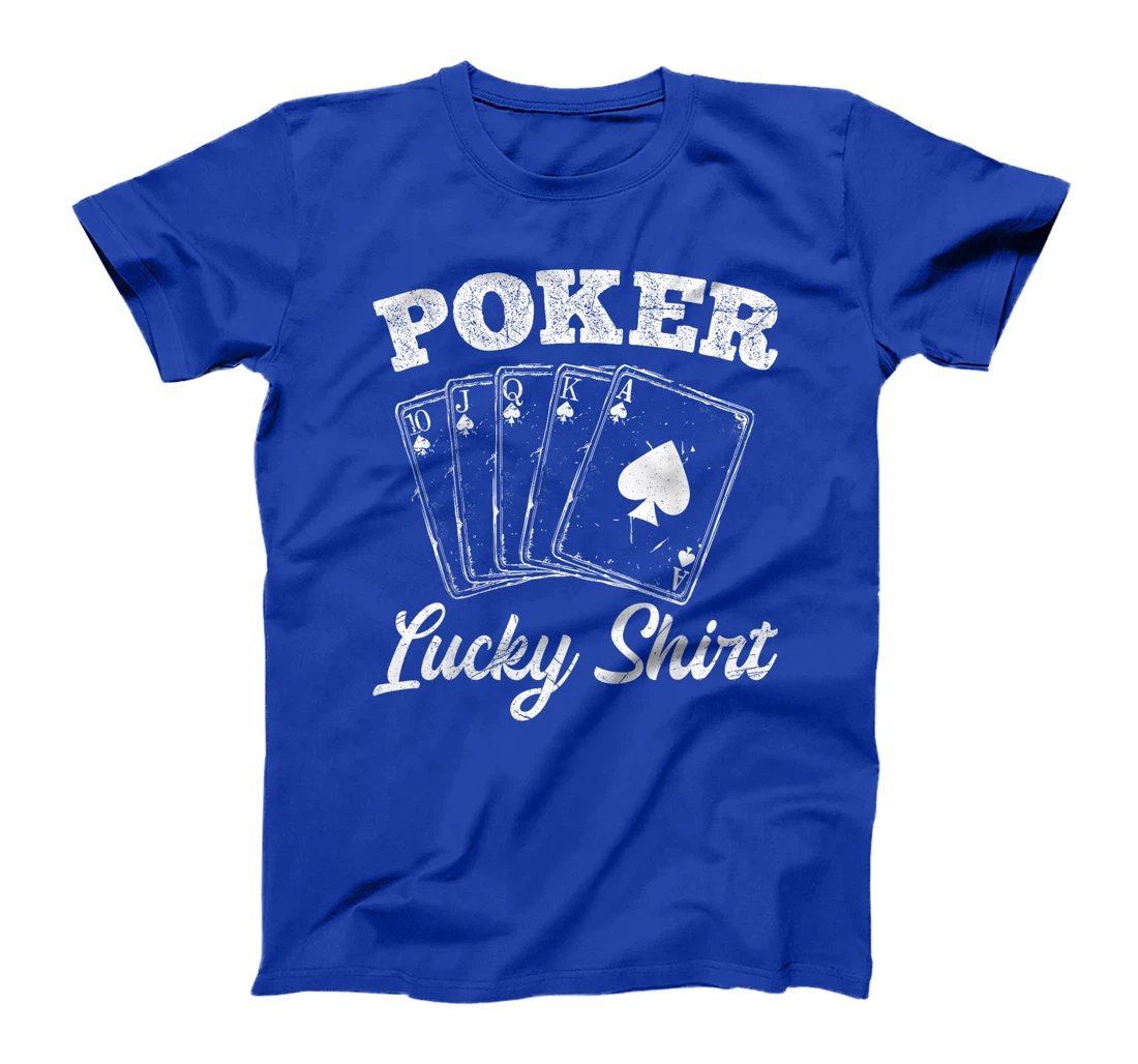 Poker Player POKER LUCKY SHIRT Texas Holdem Poker Tournament T-Shirt