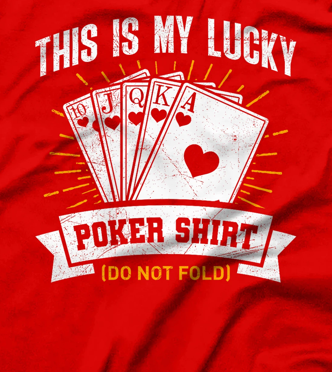 Texas Holdem THIS IS MY LUCKY POKER SHIRT Funny Poker Game Premium T-Shirt