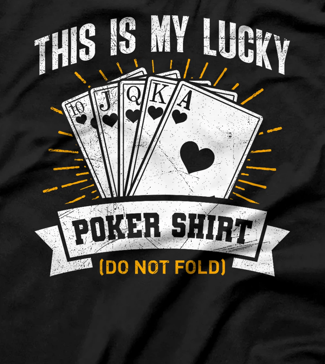 Texas Holdem THIS IS MY LUCKY POKER SHIRT Funny Poker Game Premium T-Shirt
