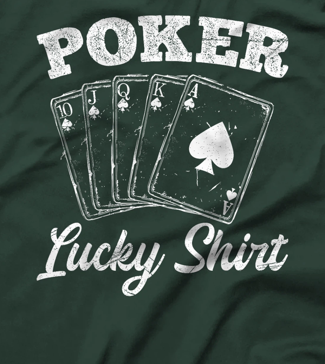Poker Player POKER LUCKY SHIRT Texas Holdem Poker Tournament T-Shirt