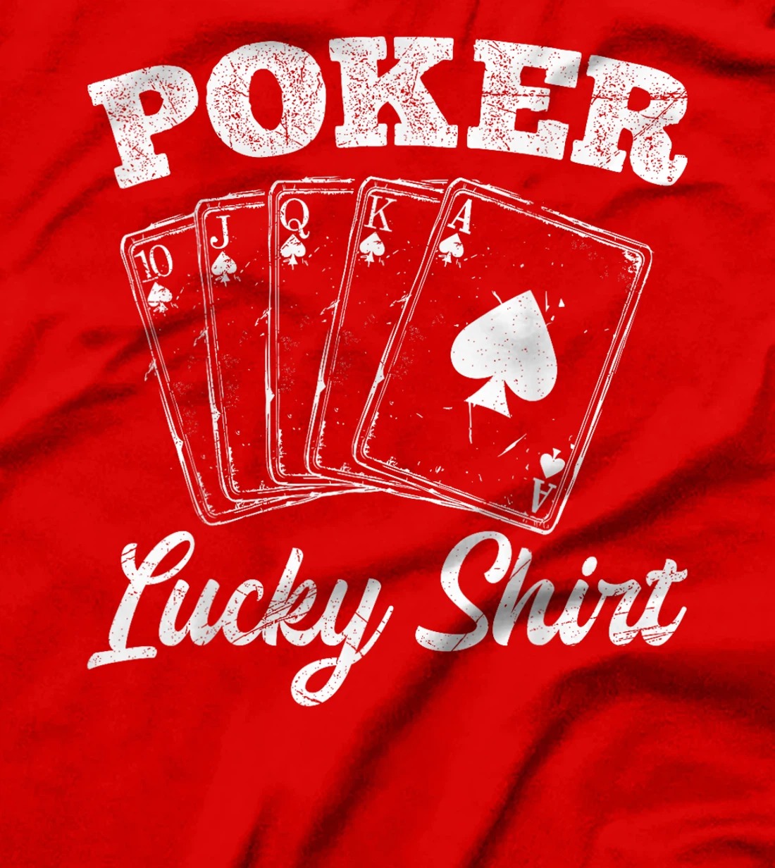 Poker Player POKER LUCKY SHIRT Texas Holdem Poker Tournament T-Shirt