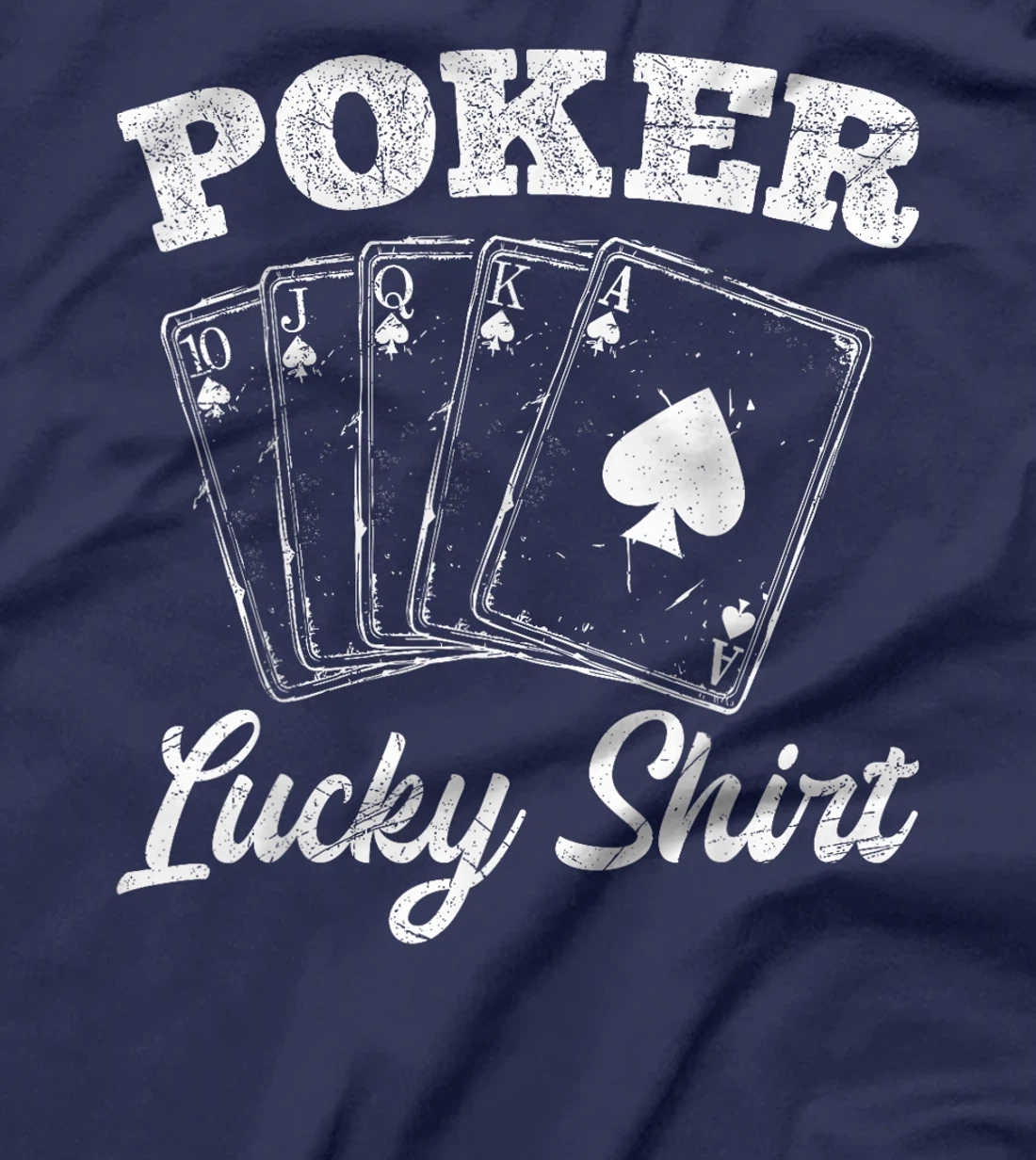 Poker Player POKER LUCKY SHIRT Texas Holdem Poker Tournament T-Shirt