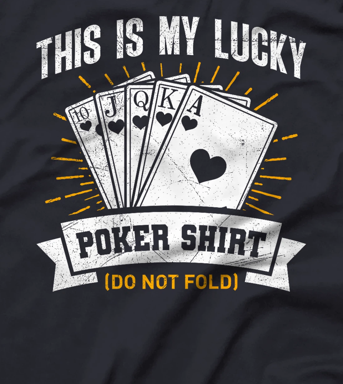 Texas Holdem THIS IS MY LUCKY POKER SHIRT Funny Poker Game Premium T-Shirt