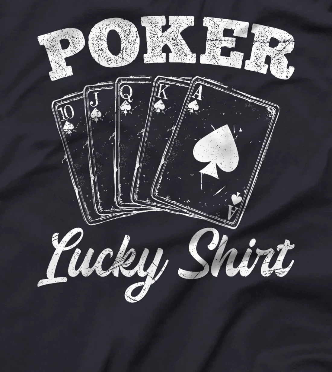 Poker Player POKER LUCKY SHIRT Texas Holdem Poker Tournament T-Shirt