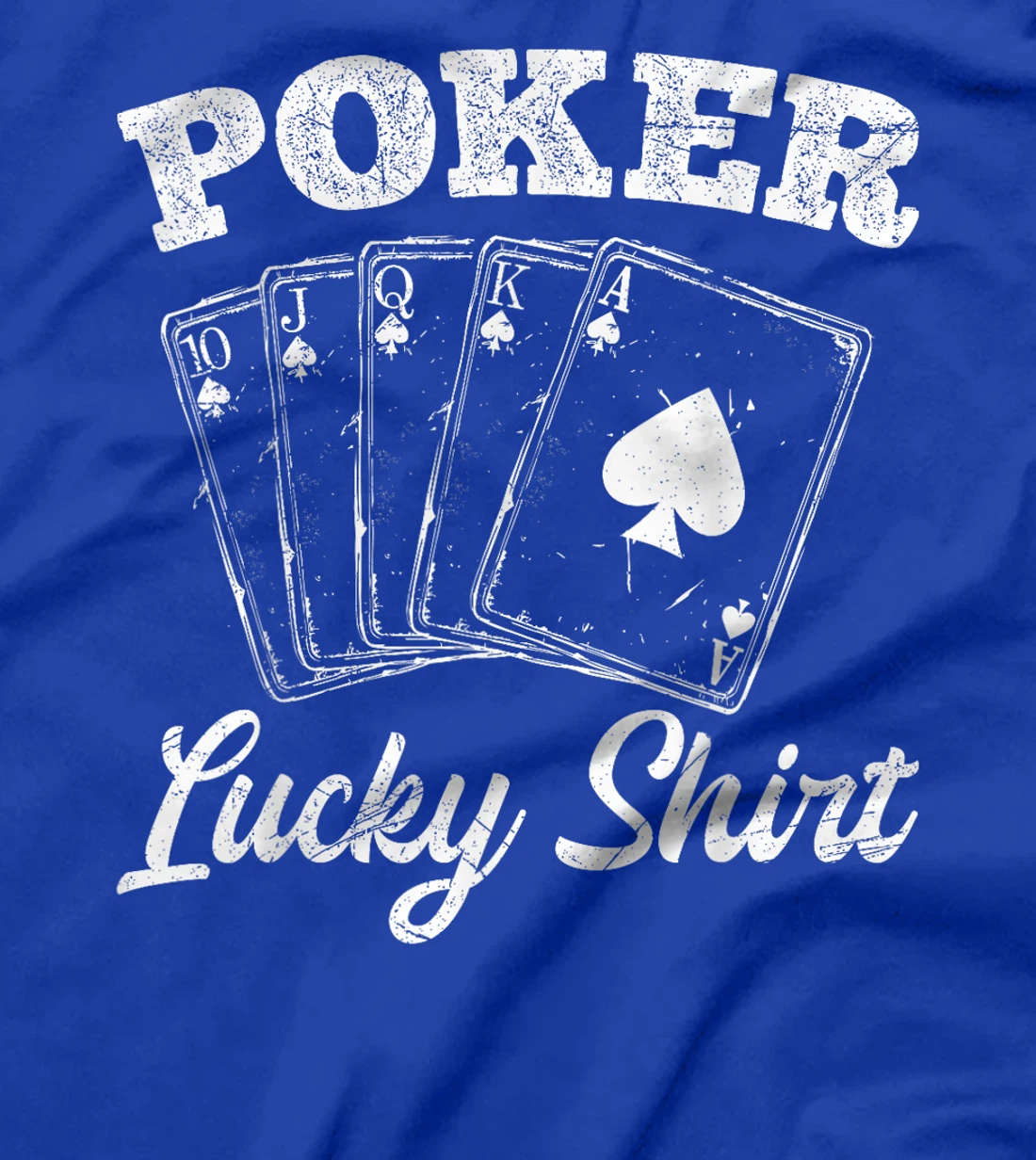 Poker Player POKER LUCKY SHIRT Texas Holdem Poker Tournament T-Shirt