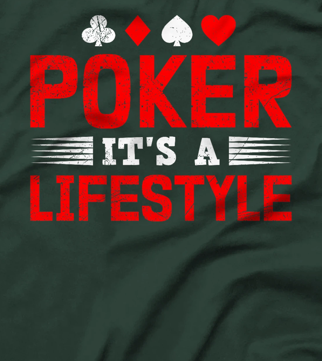Poker Tournament POKER IT'S A LIFESTYLE Funny Texas Holdem Premium T-Shirt