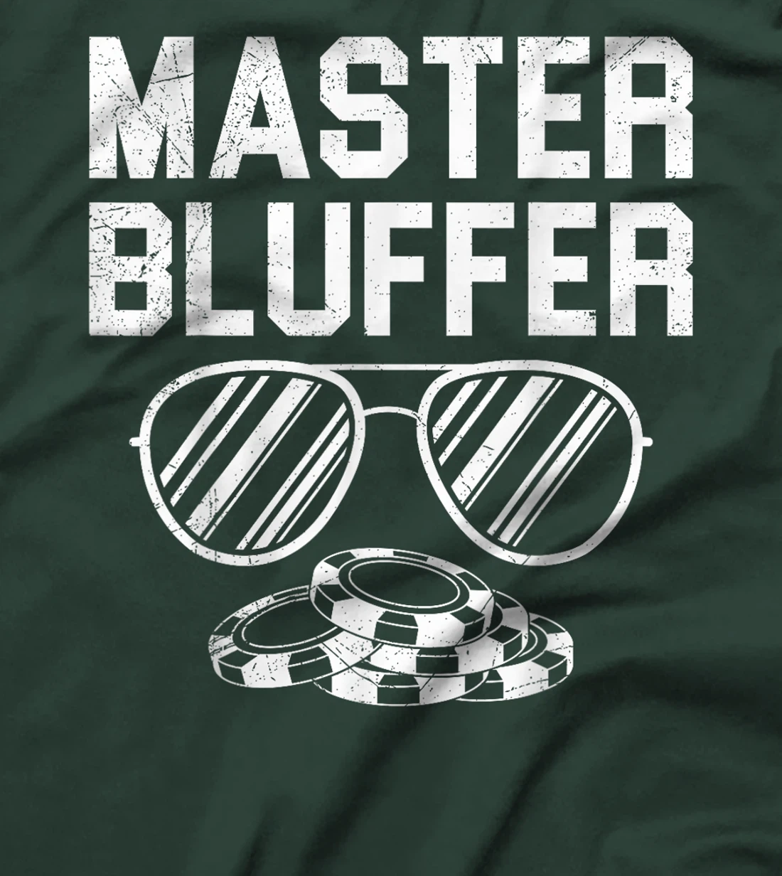 Poker Player MASTER BLUFFER Funny Texas Holdem T-Shirt