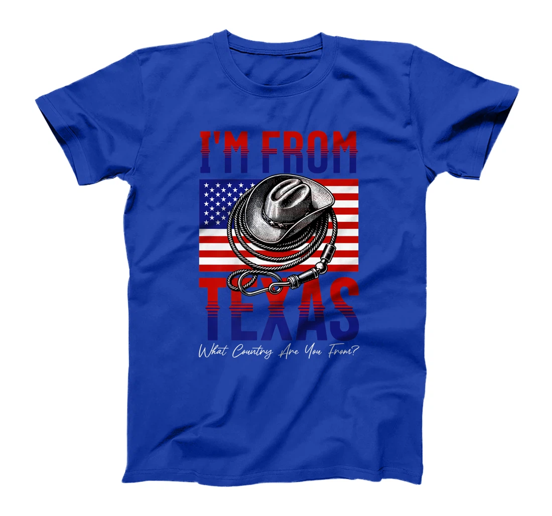 I'm From Texas, What Country Are You From? Funny Pun Premium T-Shirt