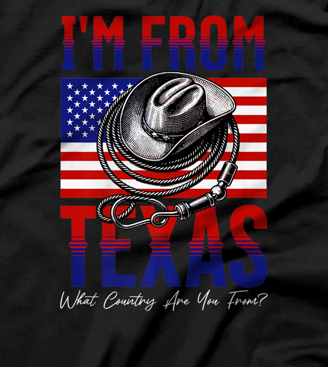 I'm From Texas, What Country Are You From? Funny Pun Premium T-Shirt