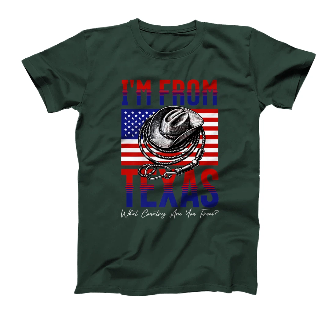 I'm From Texas, What Country Are You From? Funny Pun Premium T-Shirt