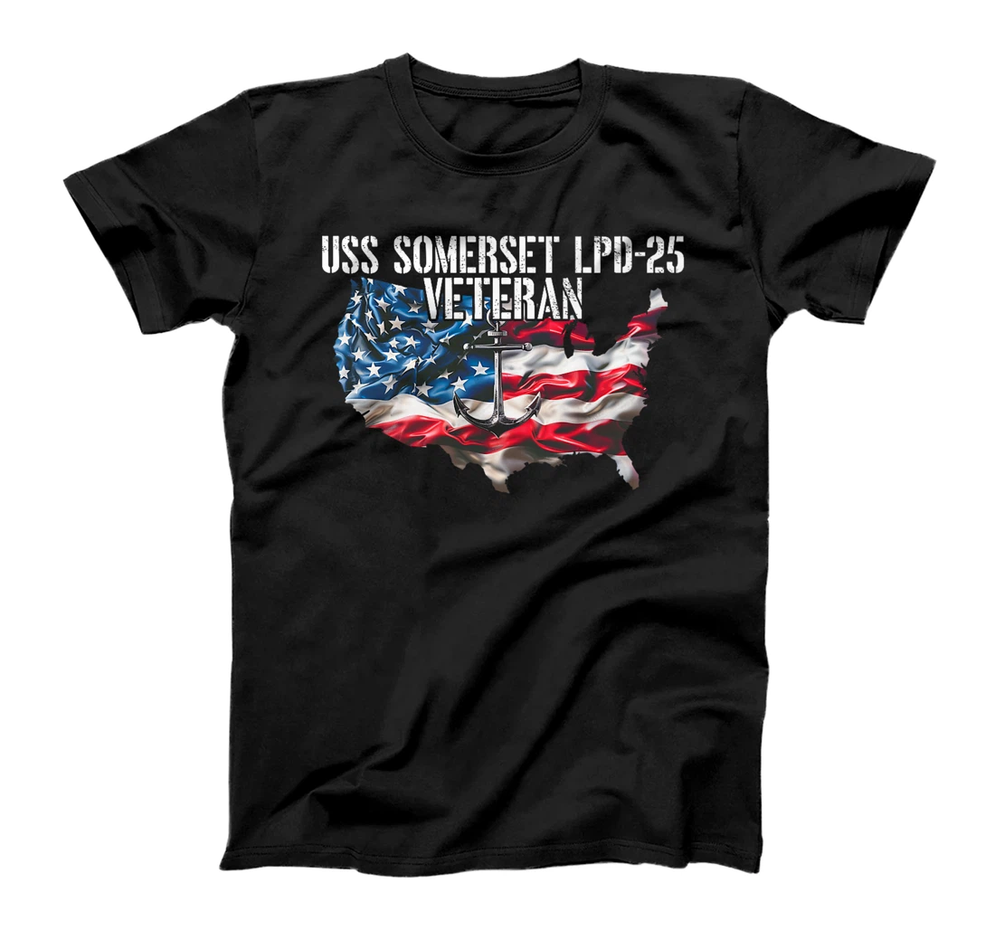 USS Somerset LPD-25 Amphibious Transport Dock Veteran Premium T-Shirt