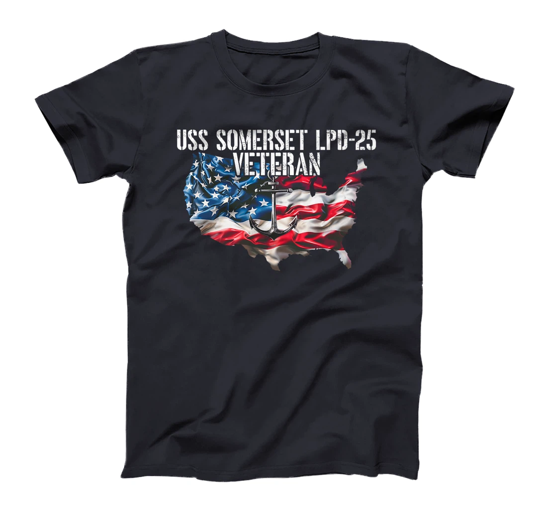 USS Somerset LPD-25 Amphibious Transport Dock Veteran Premium T-Shirt