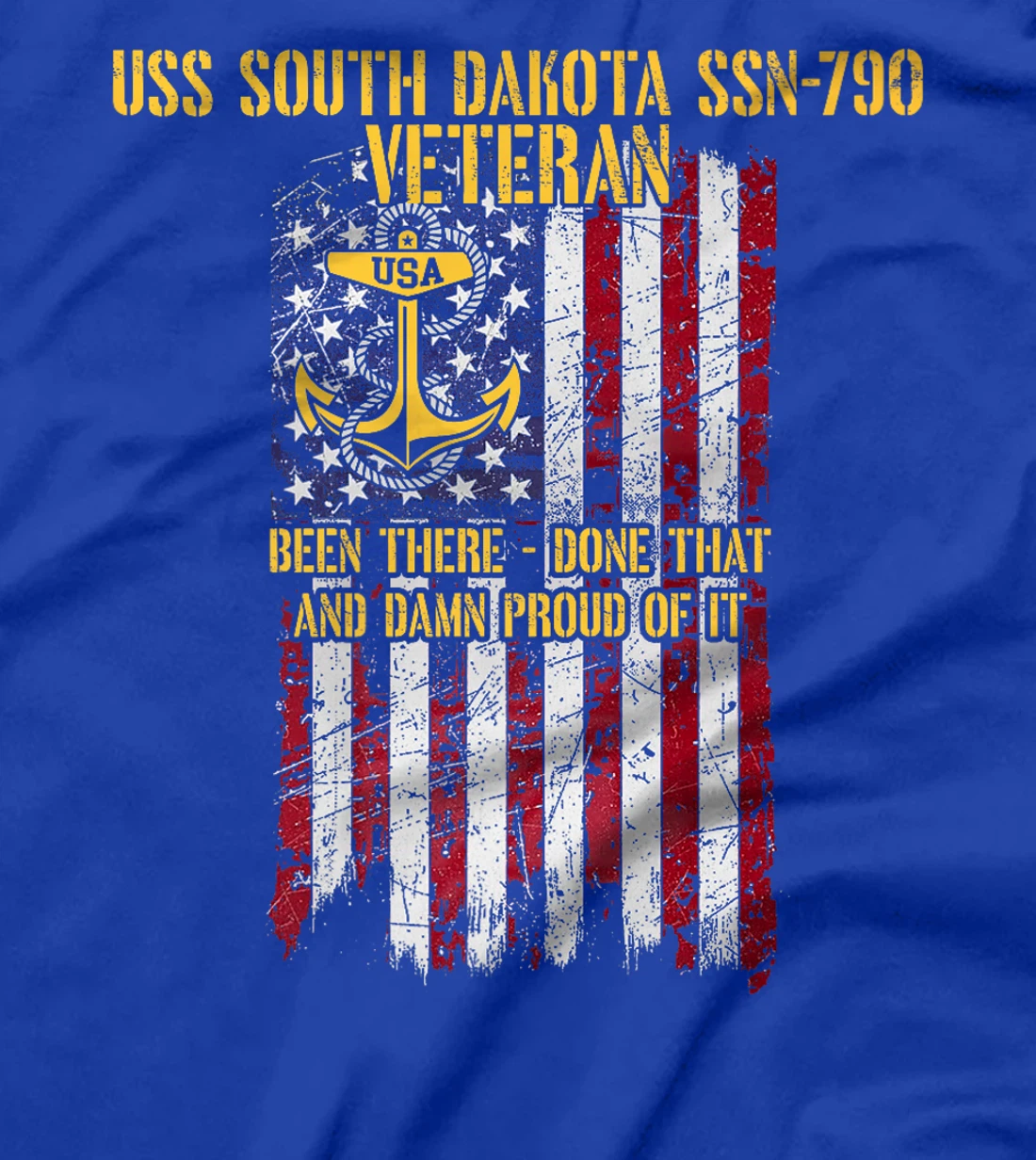 USS South Dakota SSN-790 Attack Submarine Veteran Premium T-Shirt