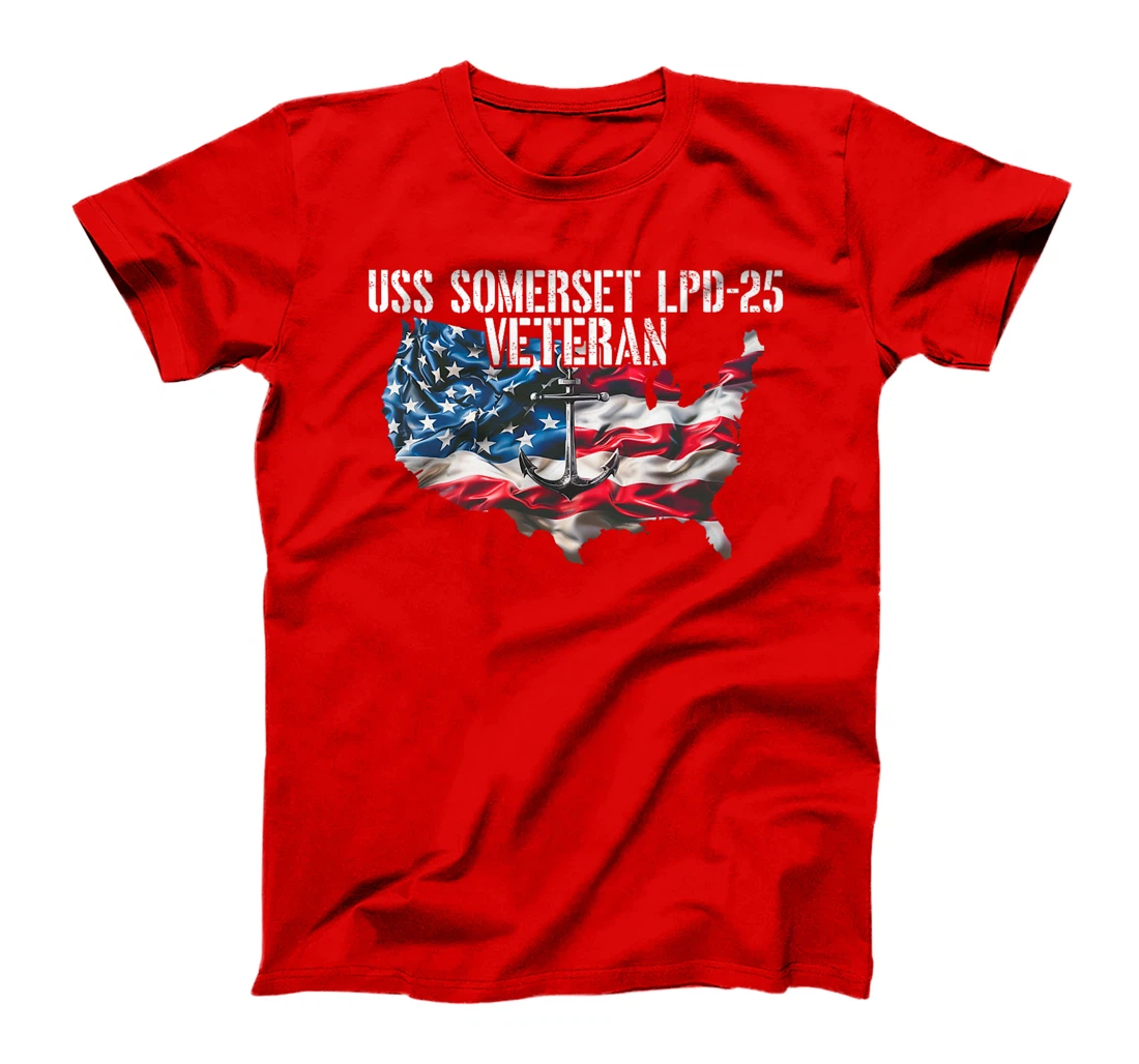 USS Somerset LPD-25 Amphibious Transport Dock Veteran Premium T-Shirt