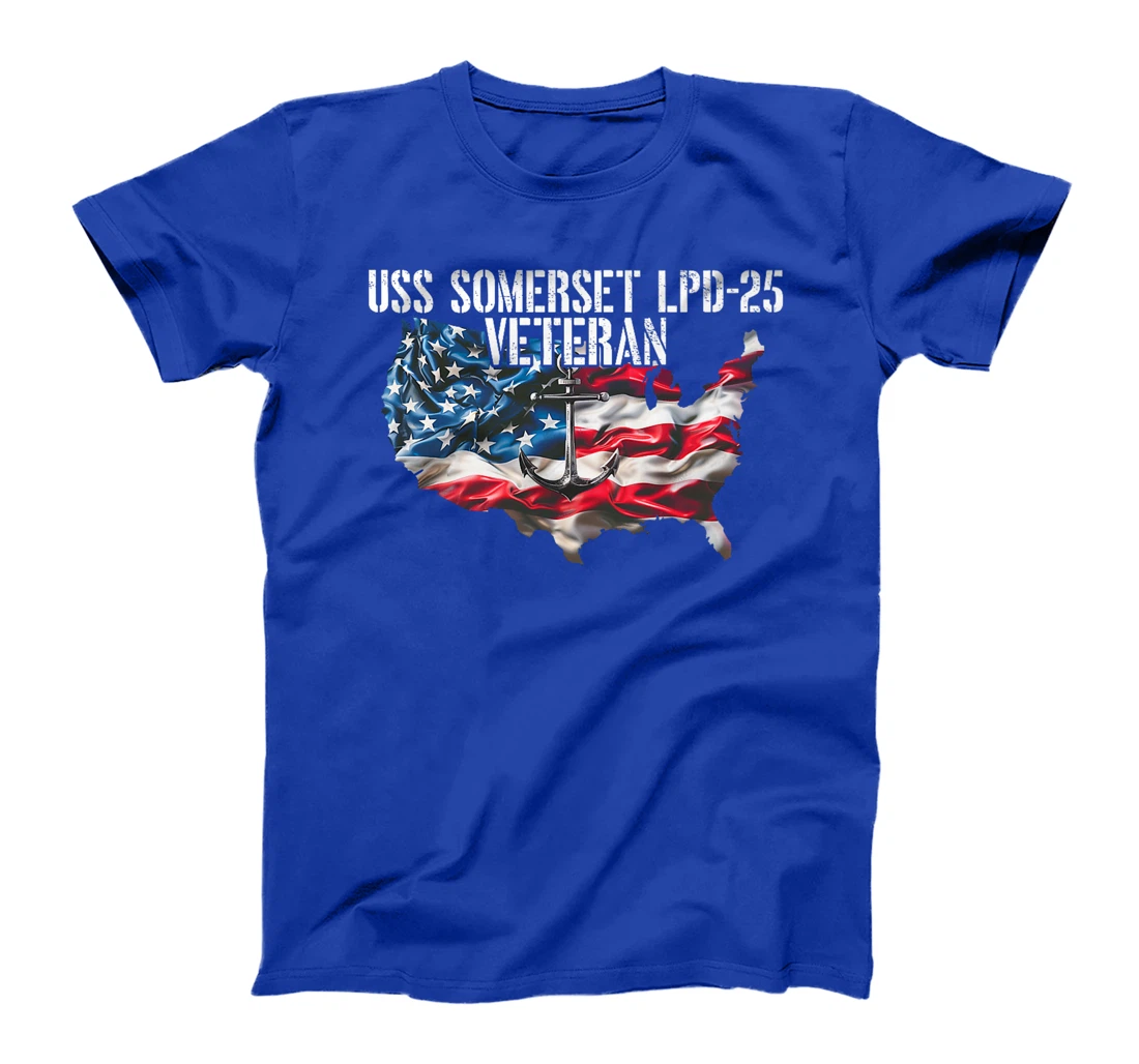 USS Somerset LPD-25 Amphibious Transport Dock Veteran Premium T-Shirt