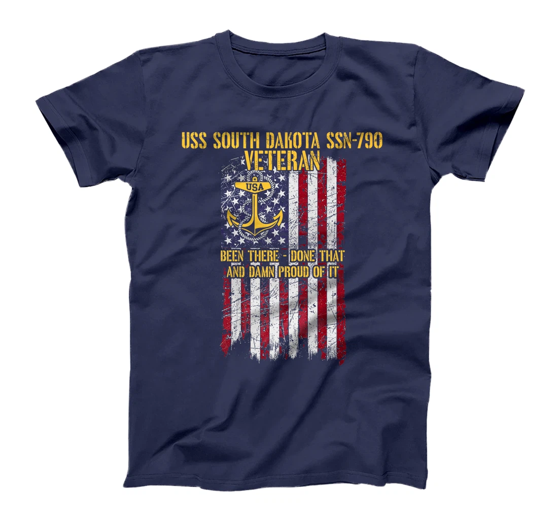 USS South Dakota SSN-790 Attack Submarine Veteran Premium T-Shirt
