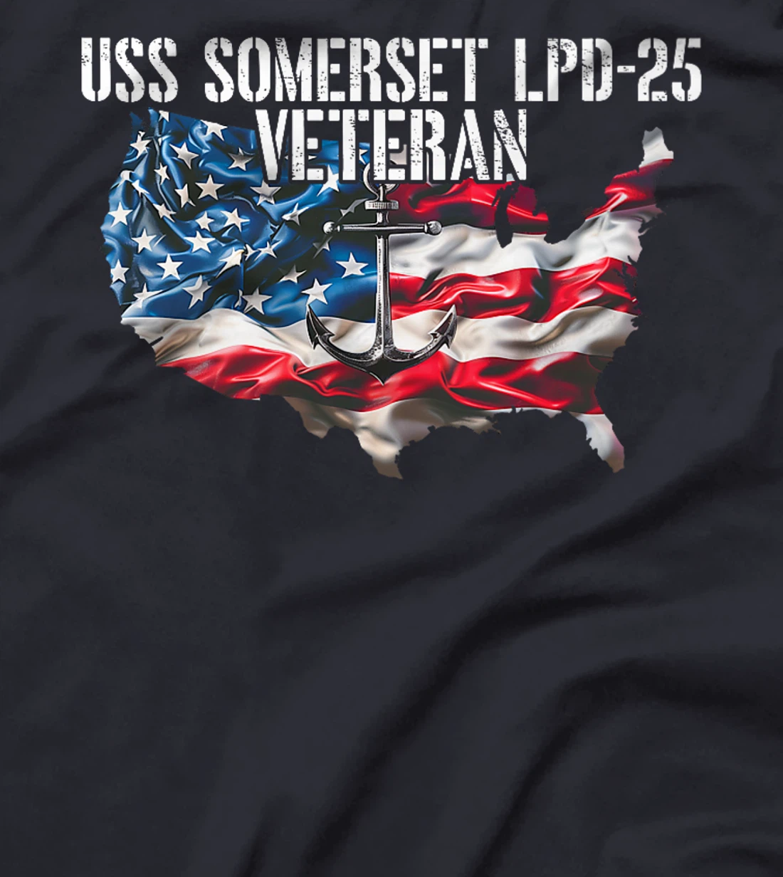 USS Somerset LPD-25 Amphibious Transport Dock Veteran Premium T-Shirt