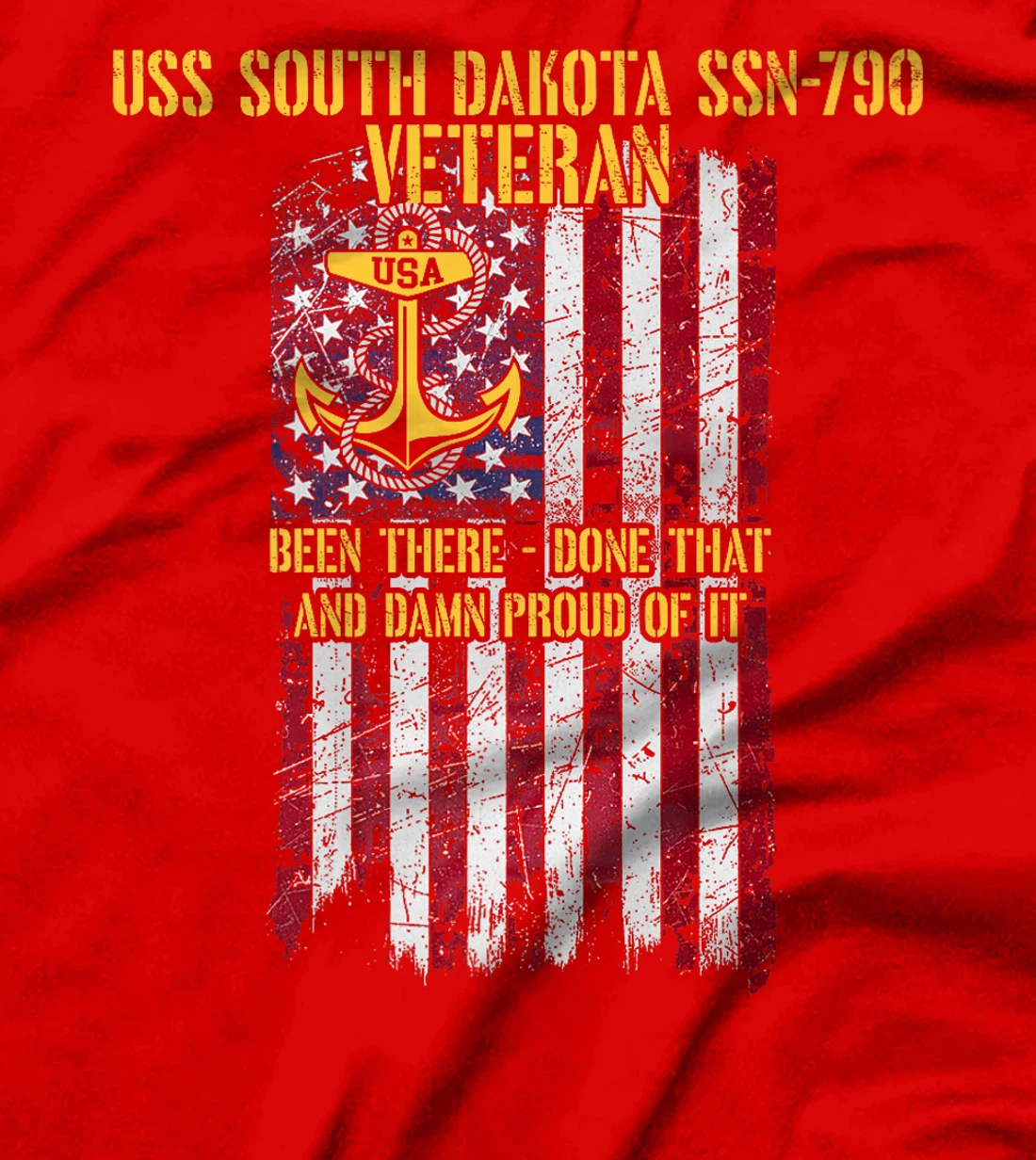 USS South Dakota SSN-790 Attack Submarine Veteran Premium T-Shirt