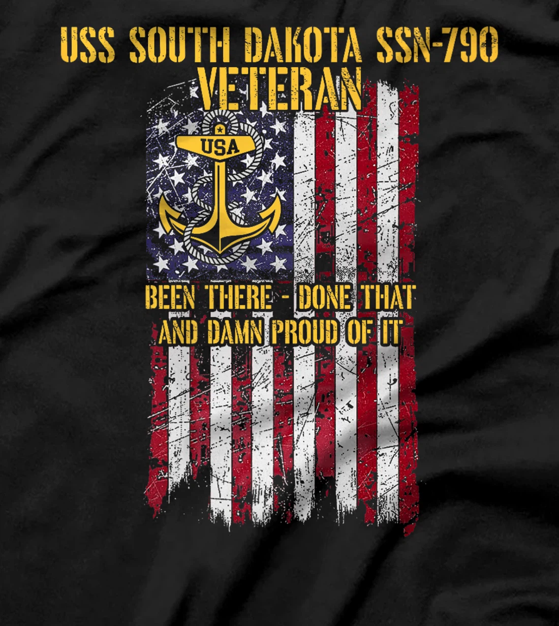 USS South Dakota SSN-790 Attack Submarine Veteran Premium T-Shirt