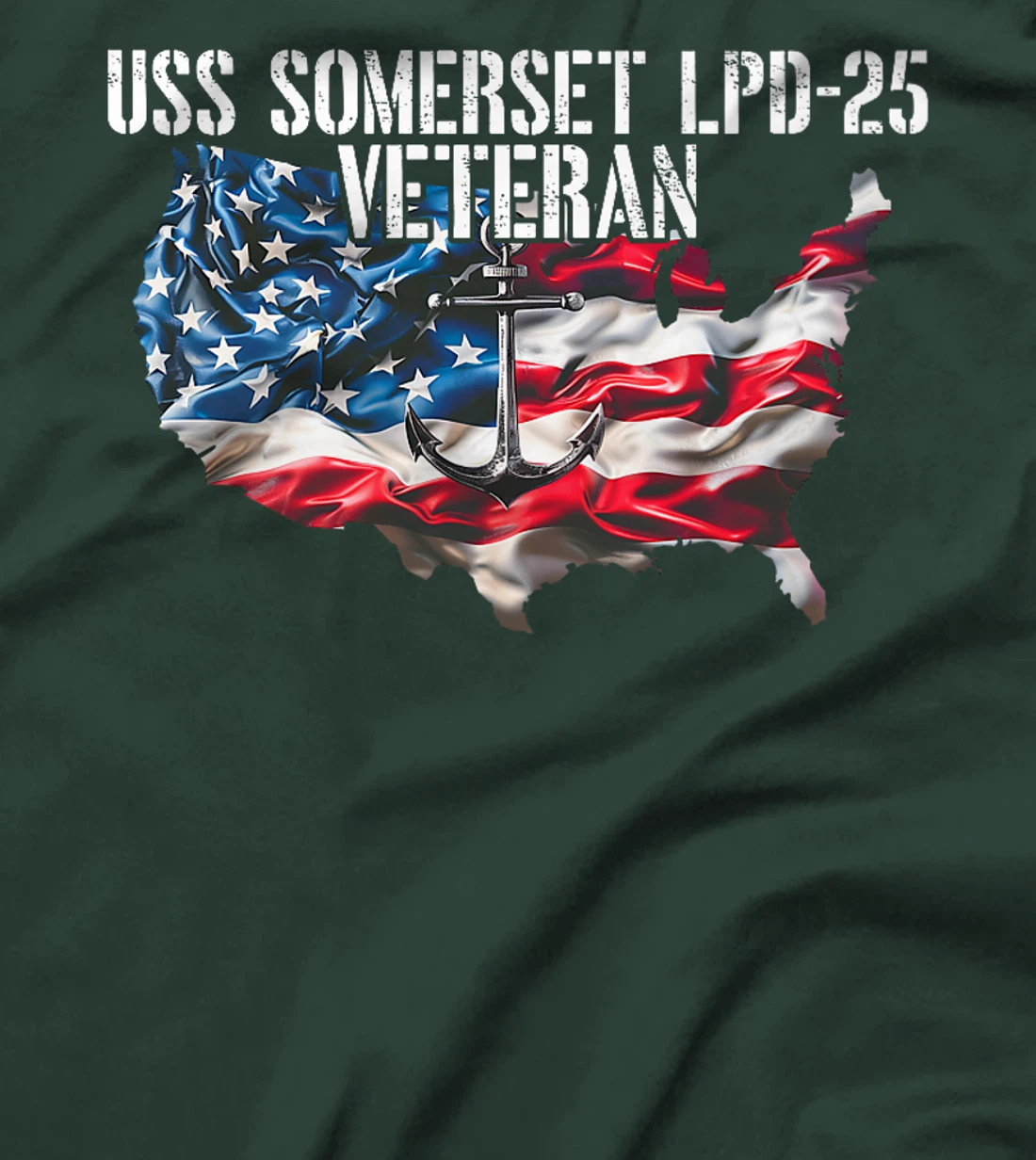 USS Somerset LPD-25 Amphibious Transport Dock Veteran Premium T-Shirt