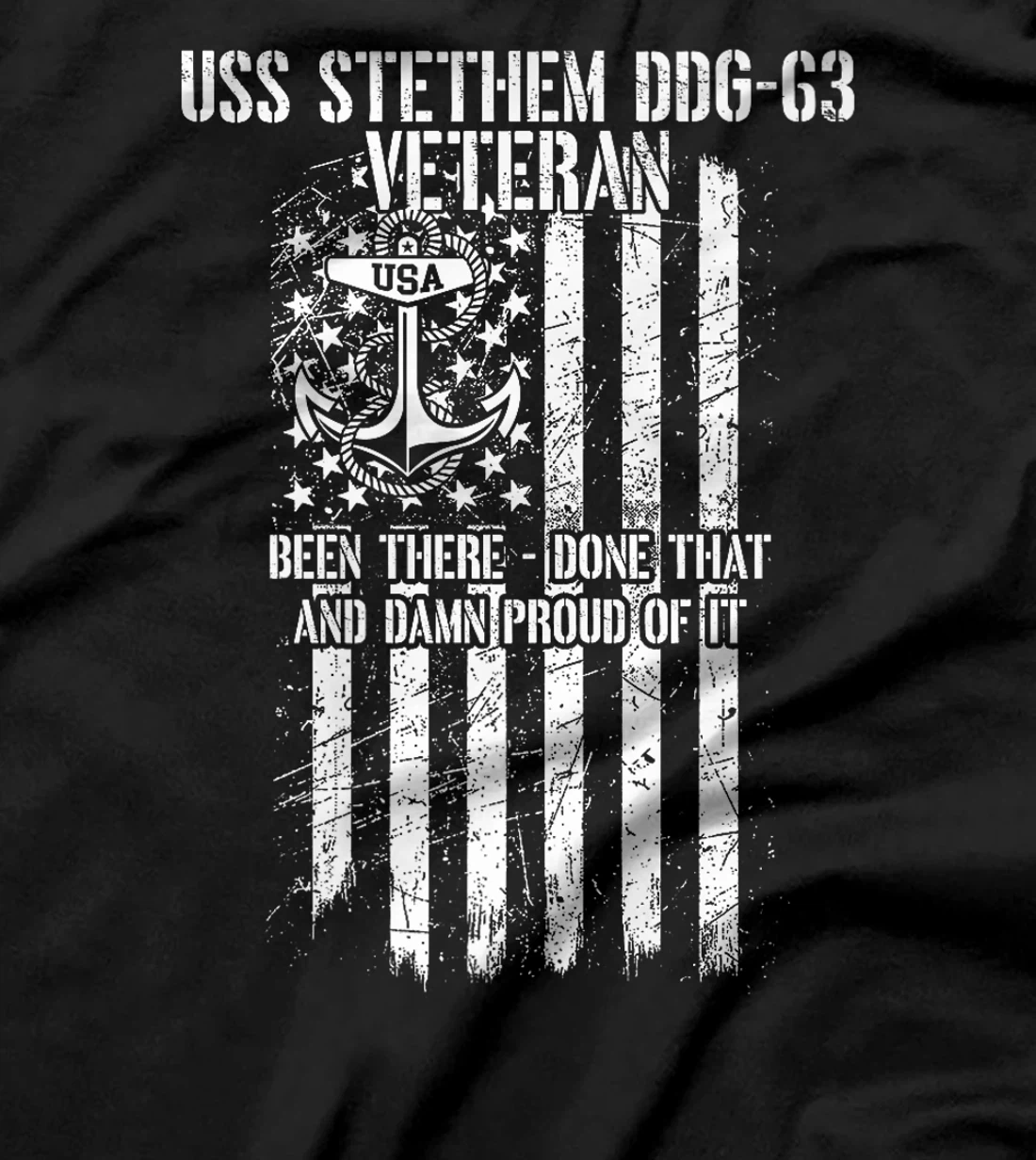 USS Stethem DDG-63 Destroyer Veteran Premium T-Shirt