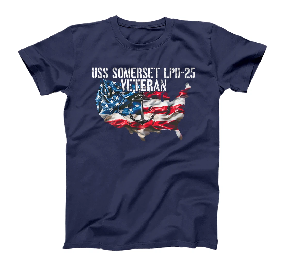 USS Somerset LPD-25 Amphibious Transport Dock Veteran Premium T-Shirt