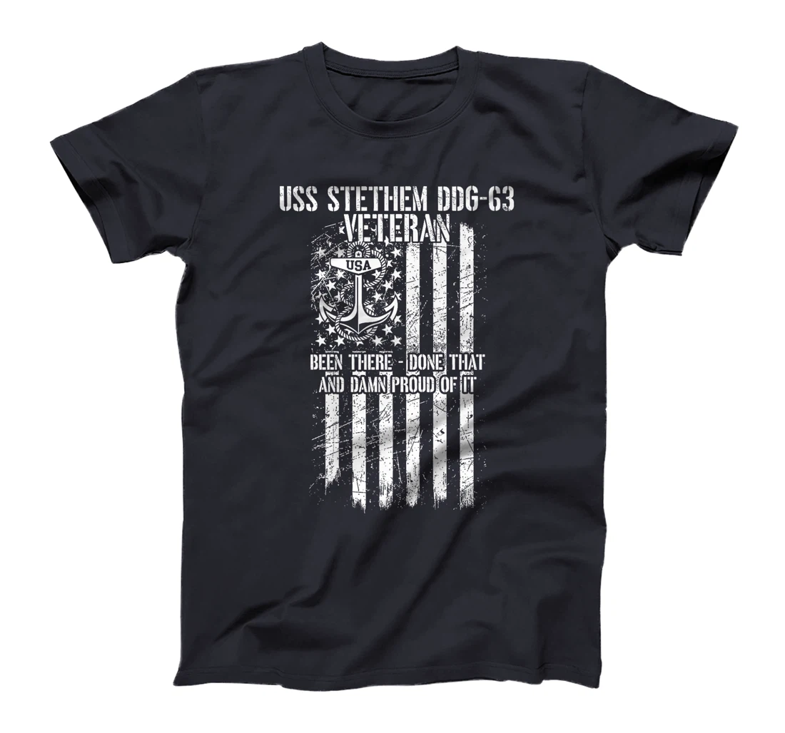 USS Stethem DDG-63 Destroyer Veteran Premium T-Shirt