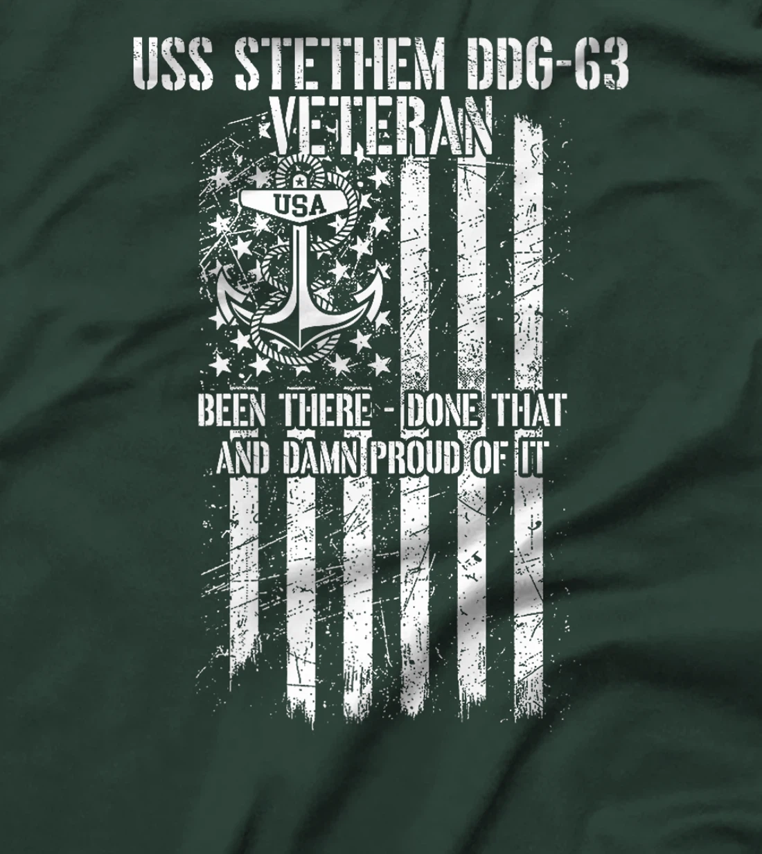 USS Stethem DDG-63 Destroyer Veteran Premium T-Shirt