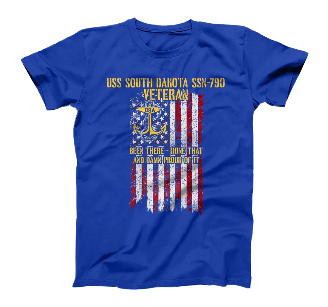 USS South Dakota SSN-790 Attack Submarine Veteran Premium T-Shirt