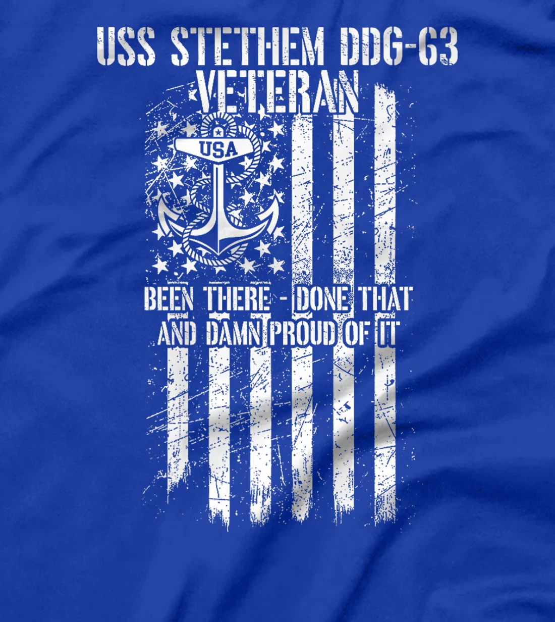 USS Stethem DDG-63 Destroyer Veteran Premium T-Shirt