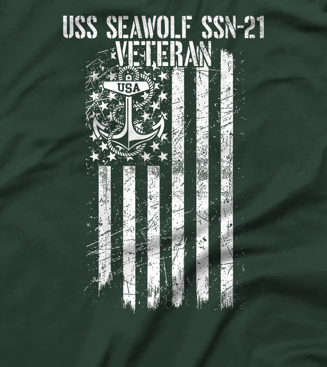 USS Seawolf SSN-21 Attack Submarine Veteran Premium T-Shirt