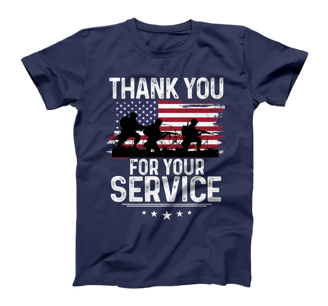 Thank You For Your Service Shirt Patriotic Veteran Themed Premium T-Shirt