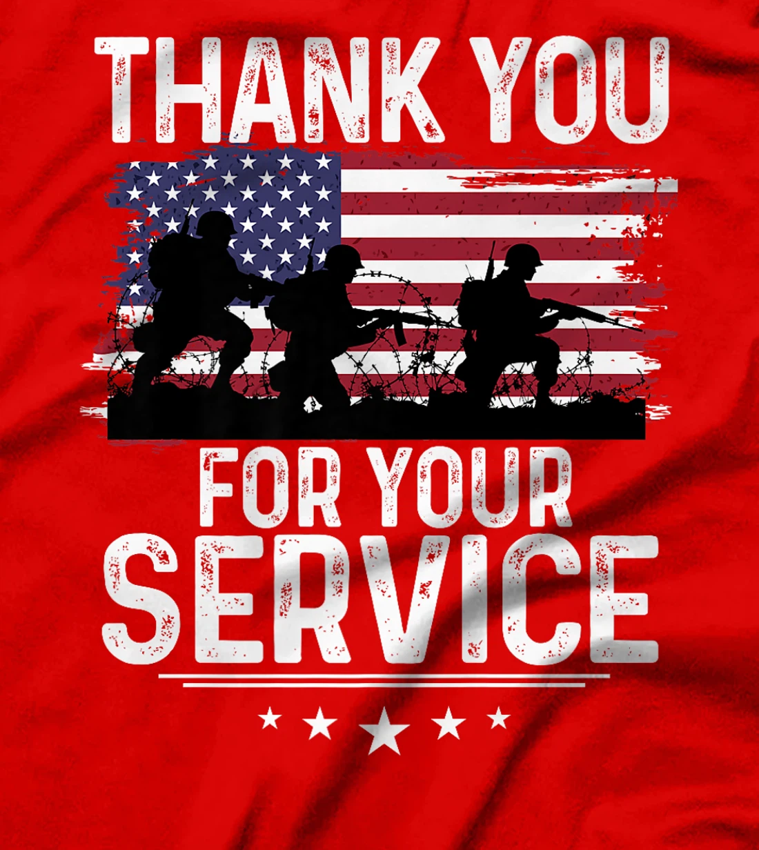Thank You For Your Service Shirt Patriotic Veteran Themed Premium T-Shirt