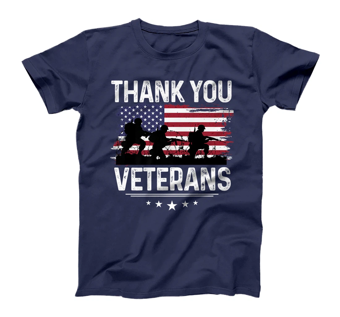 Thank You Veterans Shirt Patriotic Tee Soldier's Shadow Premium T-Shirt