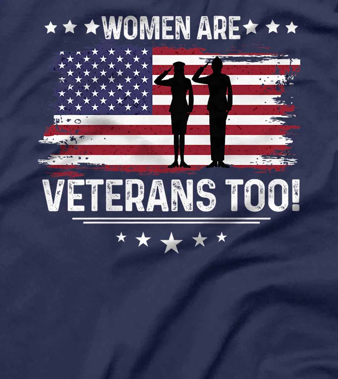 Womens Women Are Veterans Too - Female Veterans Shirt Premium T-Shirt