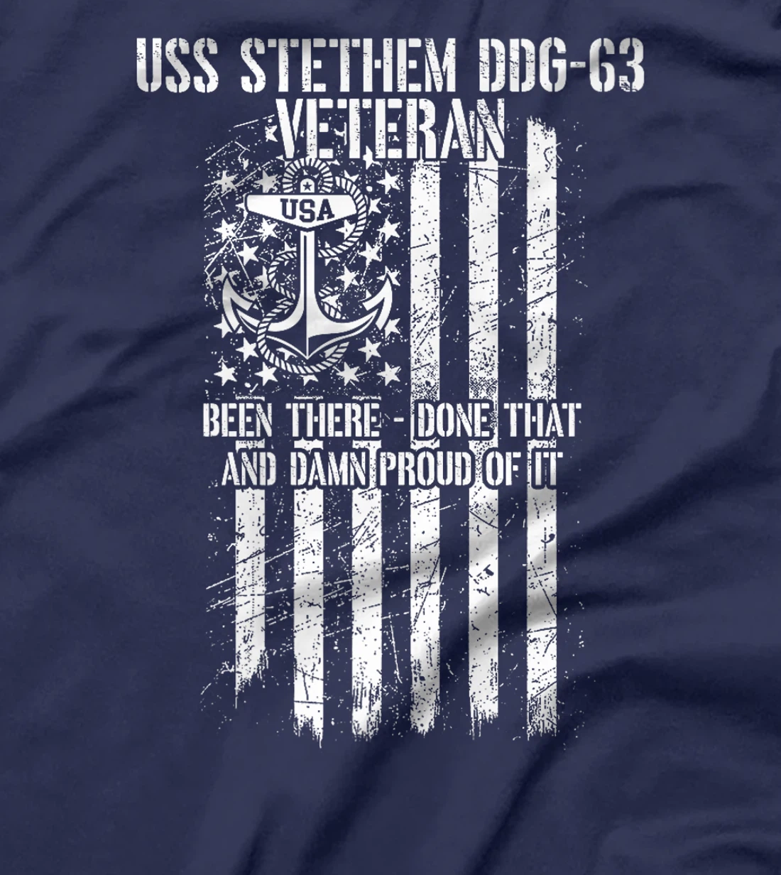 USS Stethem DDG-63 Destroyer Veteran Premium T-Shirt