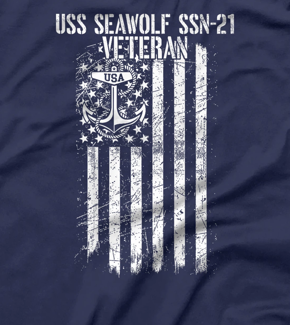 USS Seawolf SSN-21 Attack Submarine Veteran Premium T-Shirt