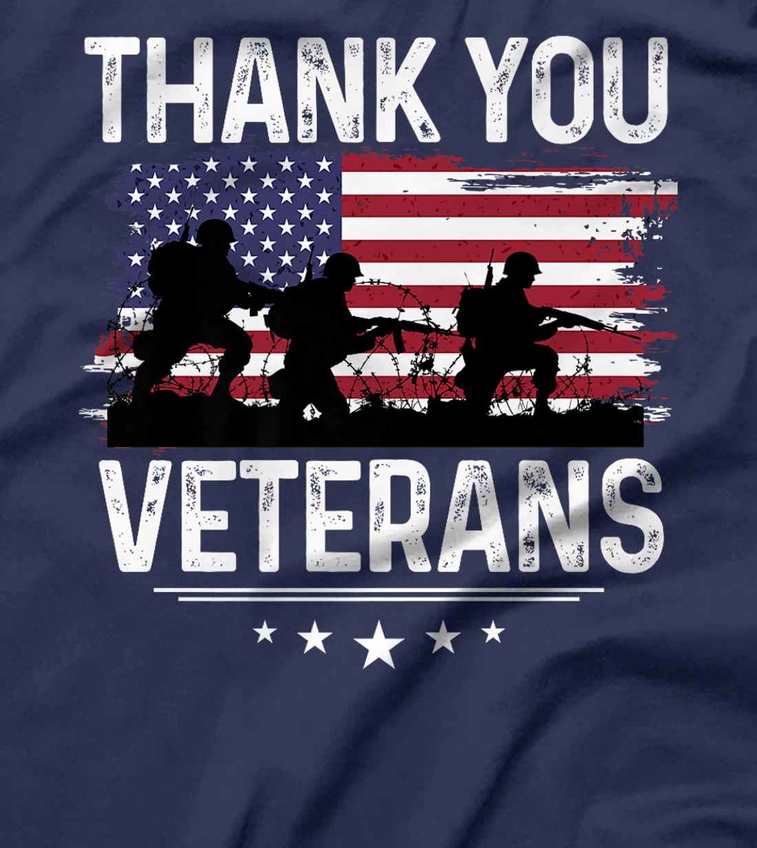 Thank You Veterans Shirt Patriotic Tee Soldier's Shadow Premium T-Shirt