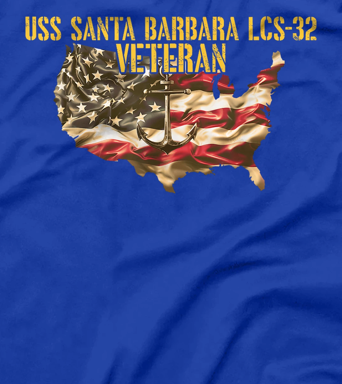 Womens USS Santa Barbara LCS-32 Littoral Combat Ship Veteran T-Shirt