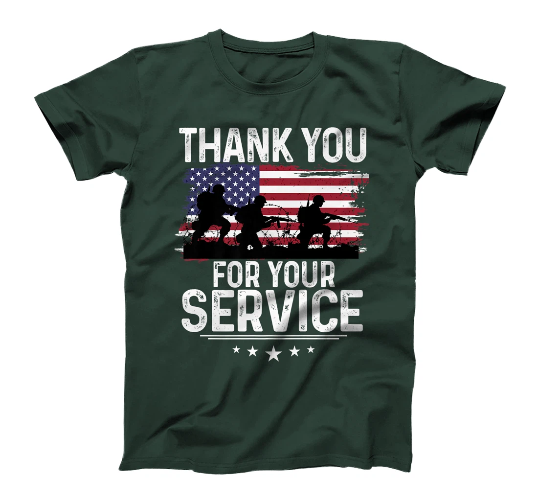 Thank You For Your Service Shirt Patriotic Veteran Themed Premium T-Shirt